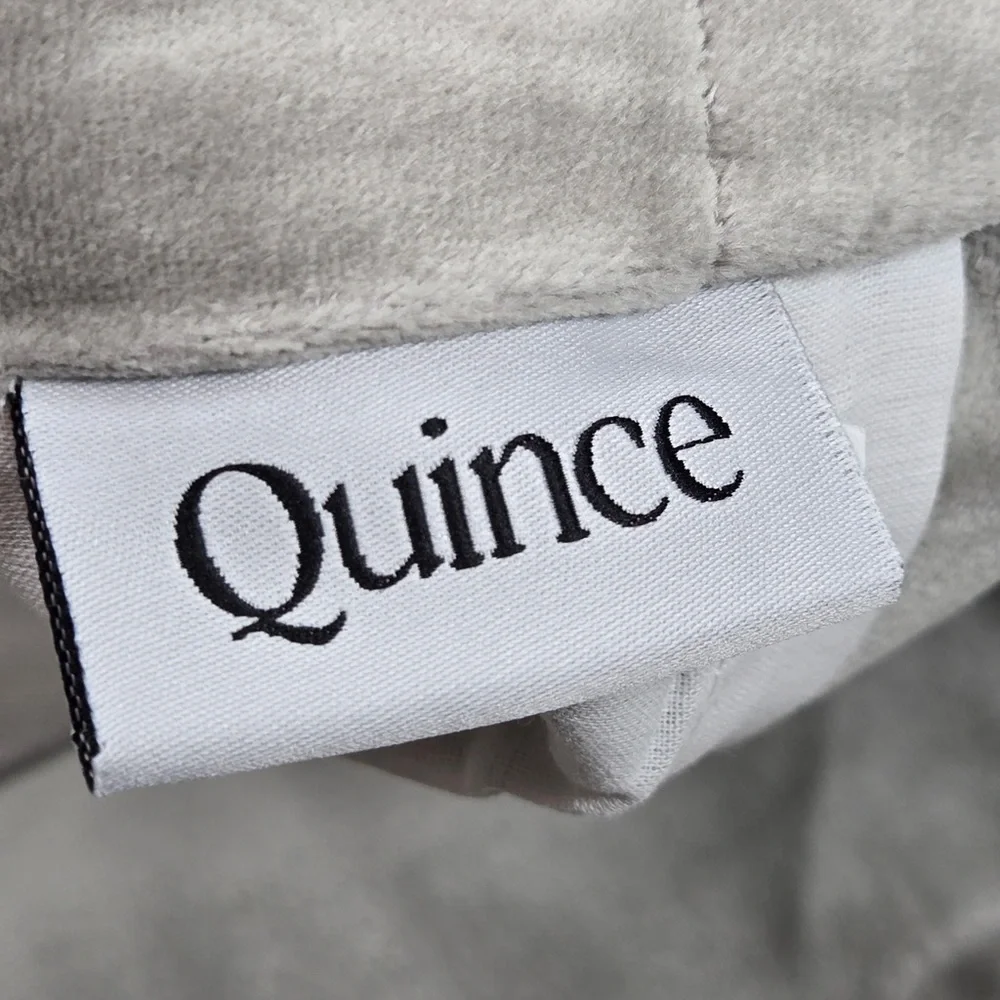 QUINCE 48x96 Cotton Velvet Curtain Light Grey 2497